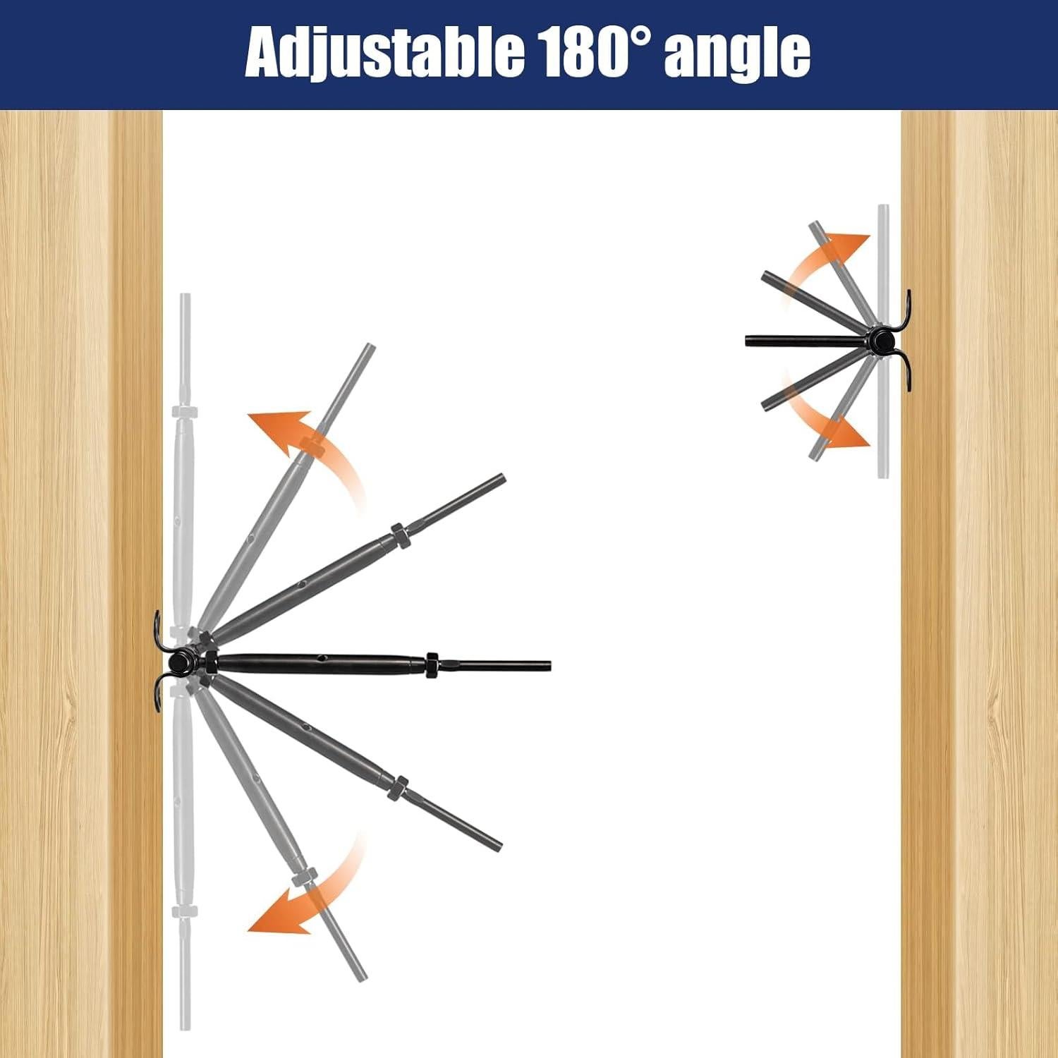 Kit de Barandilla de Cable RiaYer 20 Pares T316 Ajustable