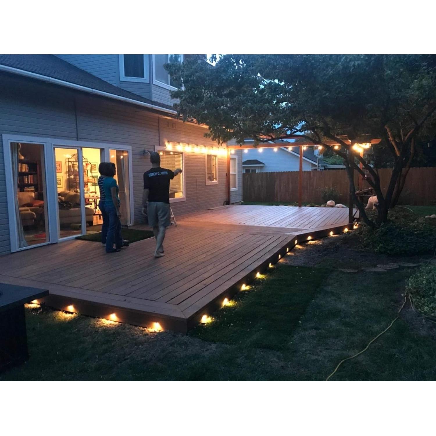 FVTLED 6 Luces LED Empotradas Jardín Blanco Cálido