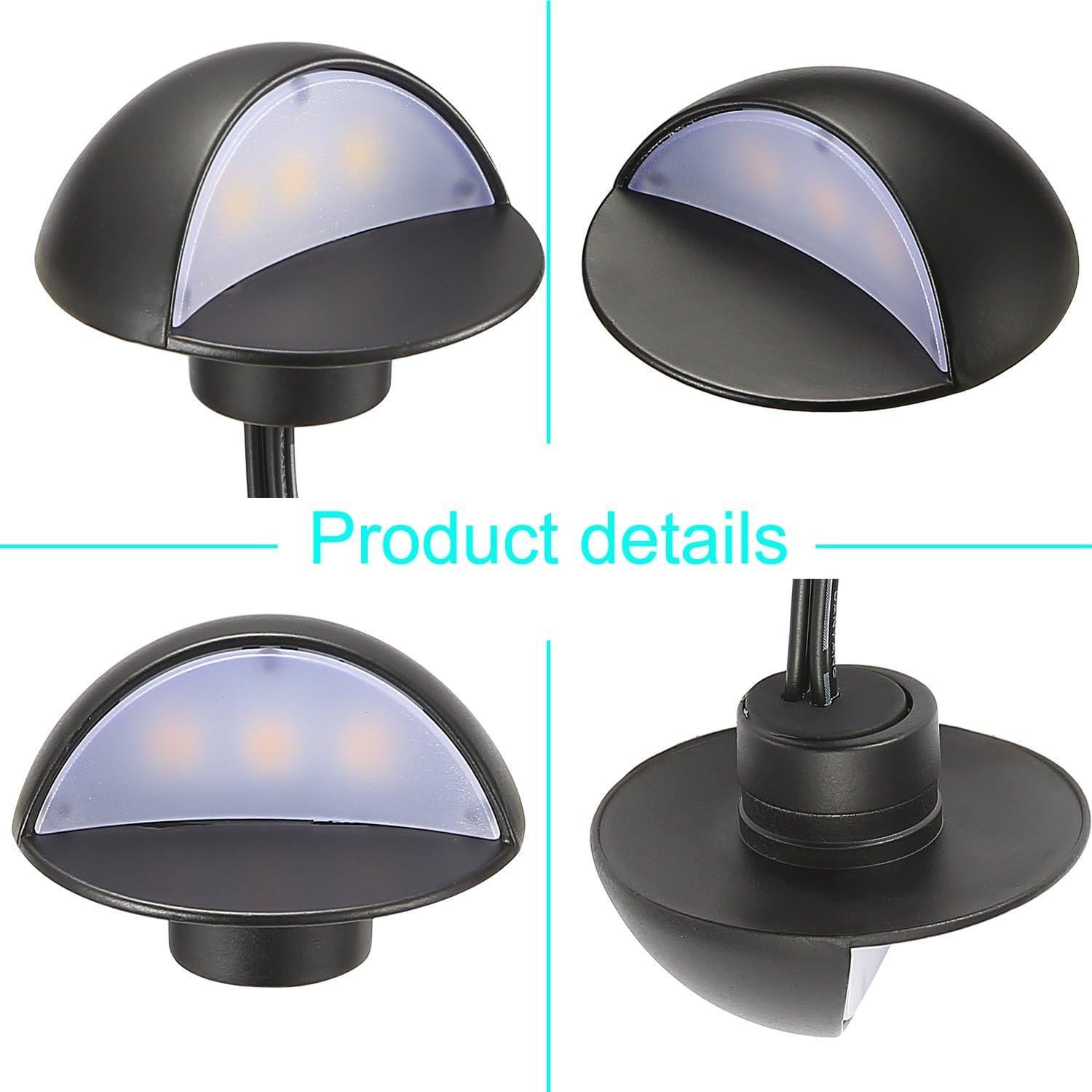 FVTLED Kit de 10 Luces LED Empotradas para Jardín