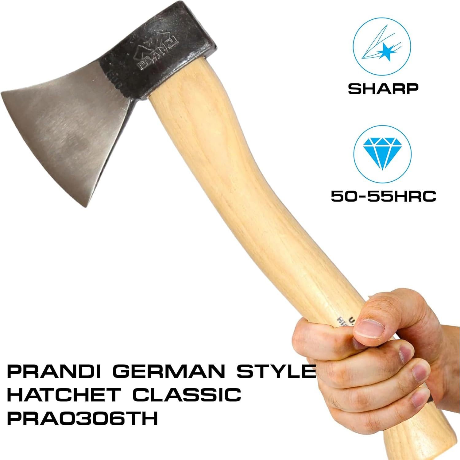 Hacha Prandi PRA0306TH Acero Carbono 600g Mango Hickory