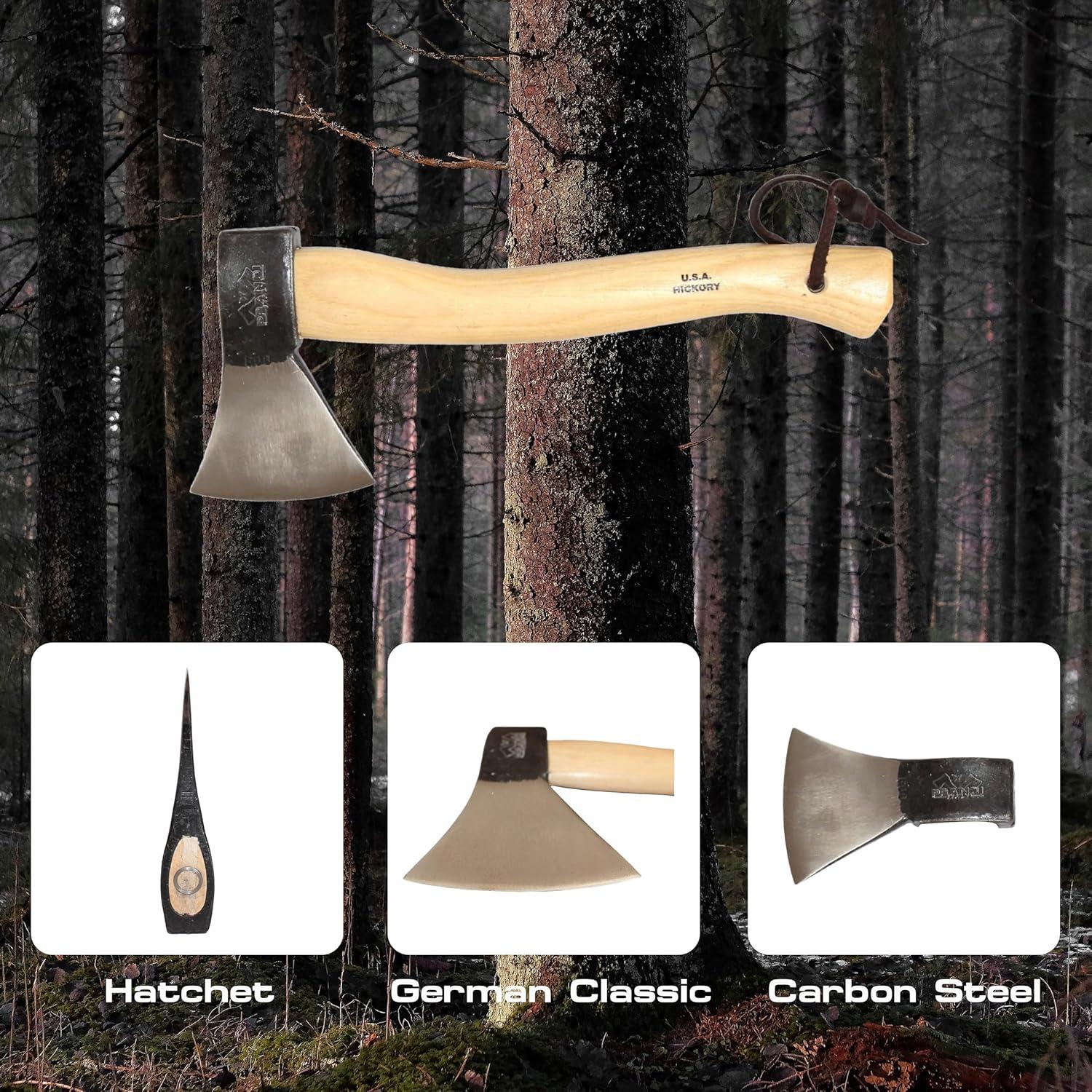 Hacha Prandi PRA0306TH Acero Carbono 600g Mango Hickory