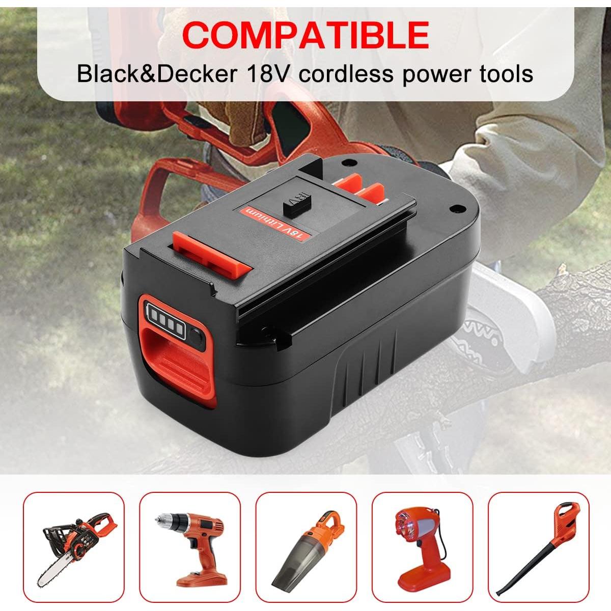 Paquete 2 Baterías 6.5Ah Black & Decker 18V + Cargador