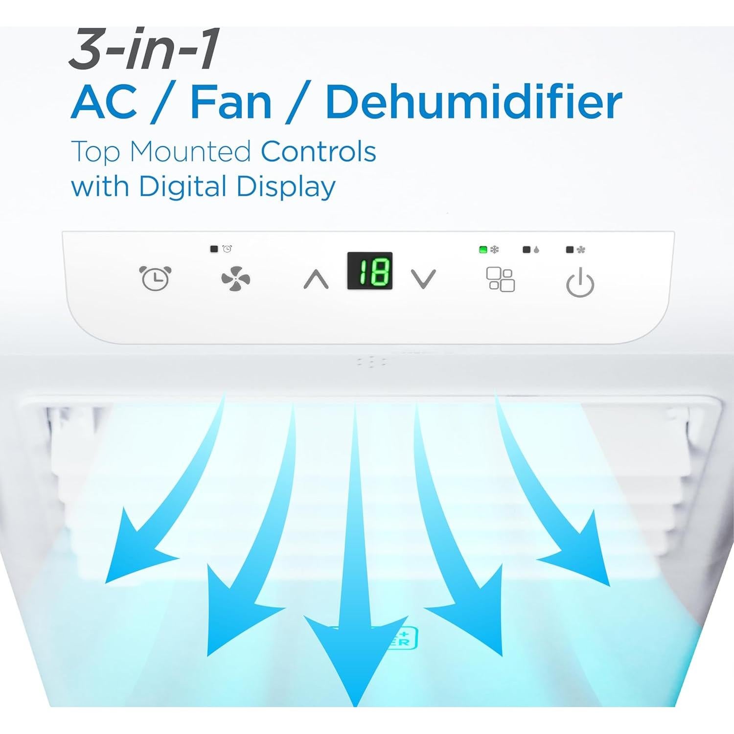 Aire Acondicionado Portátil BLACK+DECKER 8500 BTU para 32,52 m²