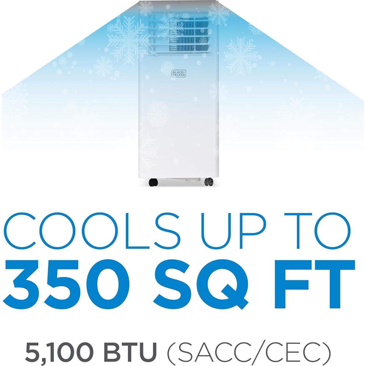 Aire Acondicionado Portátil BLACK+DECKER 8500 BTU para 32,52 m²