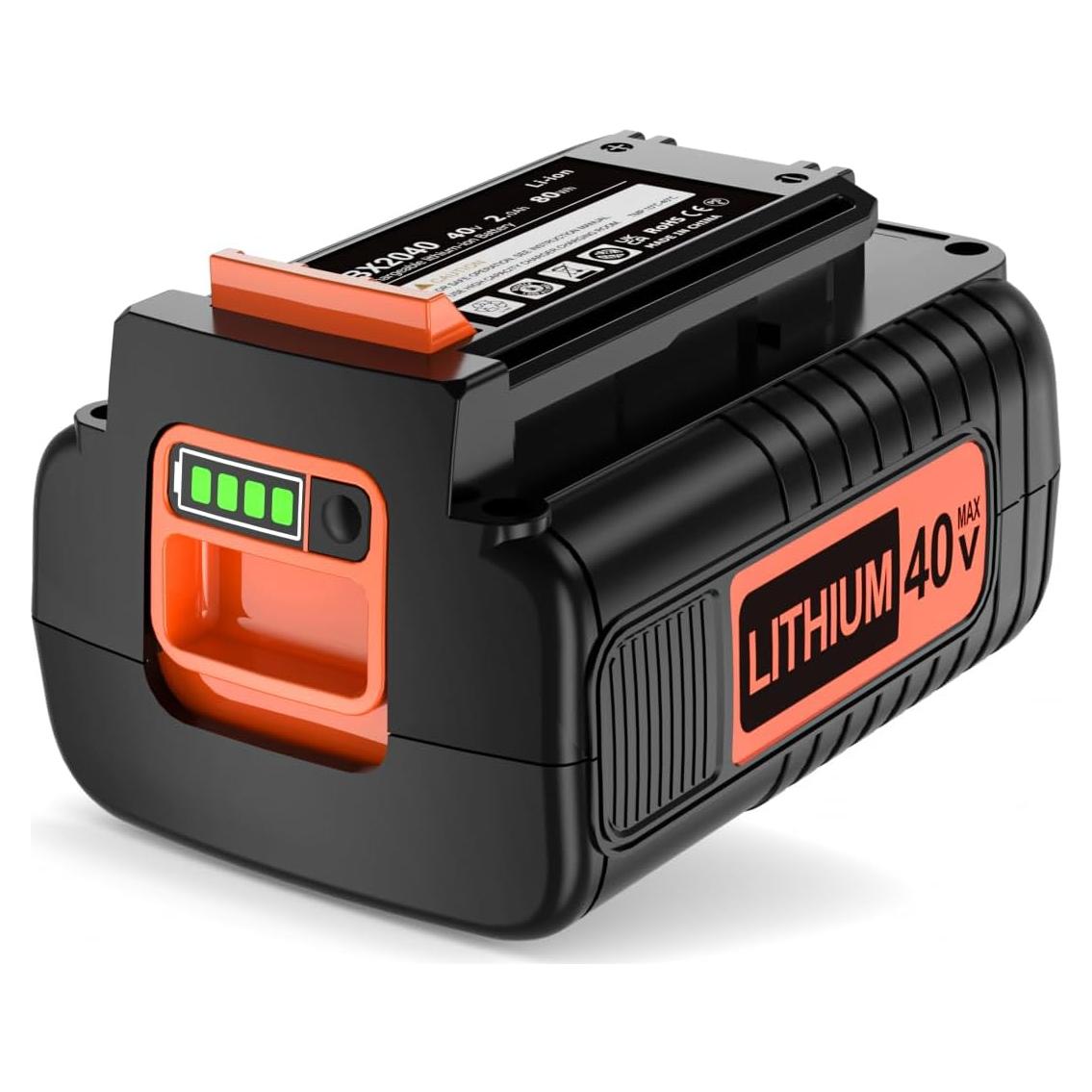 Batería de Litio 40V 2.0Ah Black+Decker Compatible