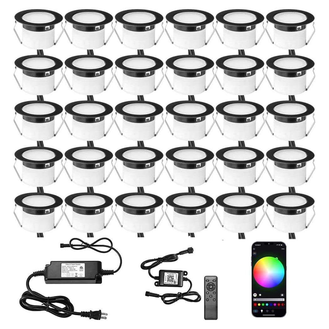Kit de luces LED RGBW Sumaote 30pcs control WiFi IP67