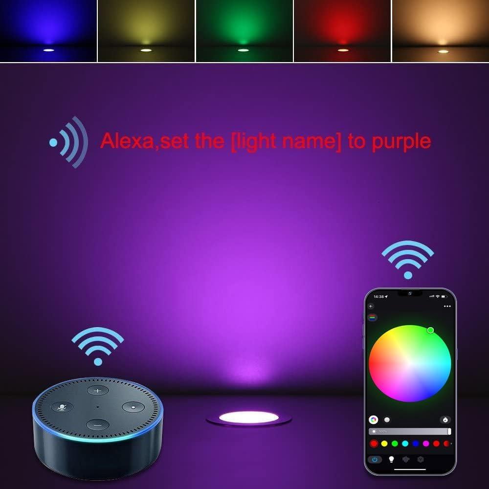 Kit de luces LED RGBW Sumaote 30pcs control WiFi IP67