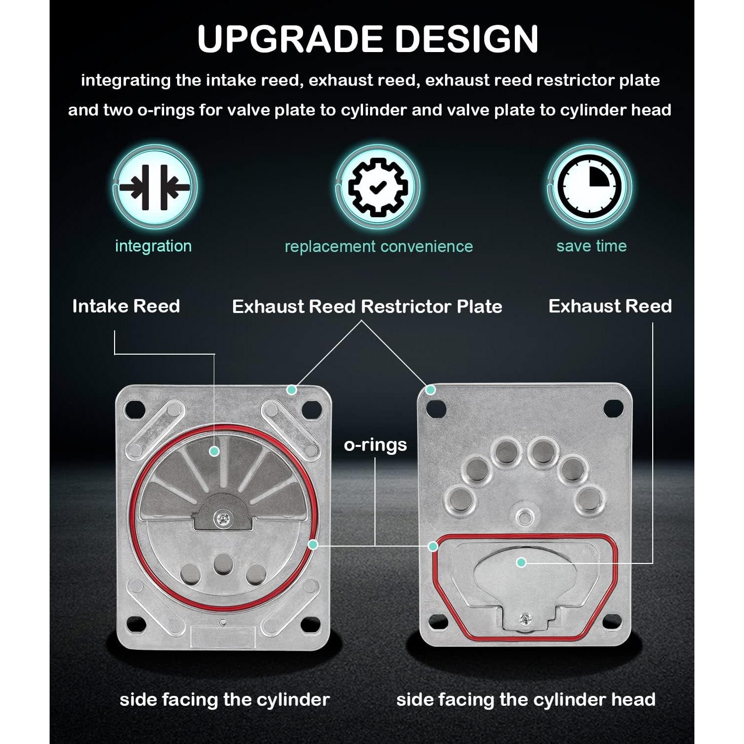 Kit Placa Válvula Compresor ZAC0032 para Craftsman y Dewalt