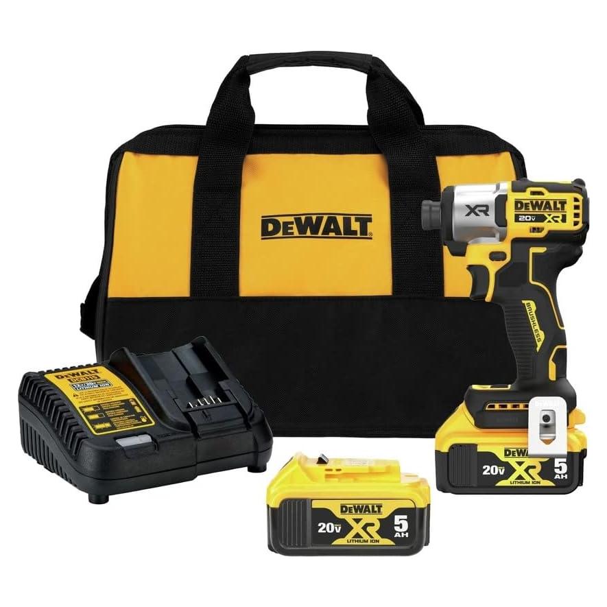 20V MAX Impact Driver, Cordless, 3-Speed, 2 Batteries and Charger Included (DCF845P2)