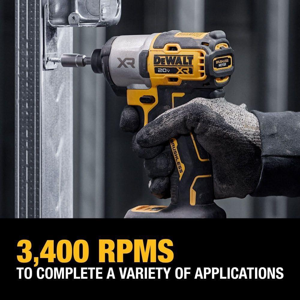 Destornillador de Impacto DEWALT 20V MAX 3 Velocidades