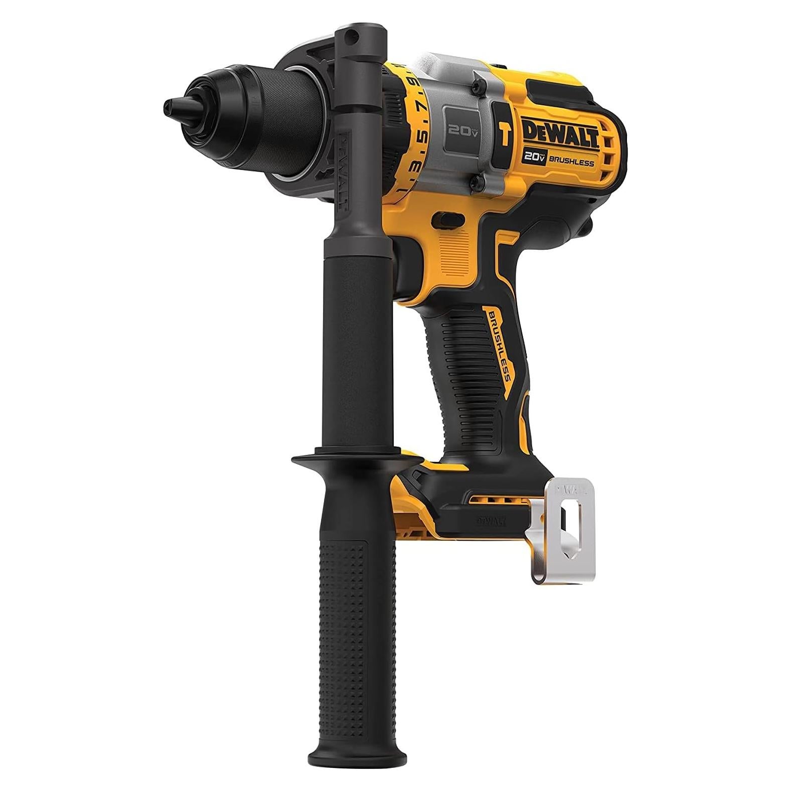 Dewalt DCD999BR 20V MAX Brushless Lithium-Ion 1/2 in. Cordless Hammer Drill Driver with FLEXVOLT ADVANTAGE (Tool Only) (Renewed)