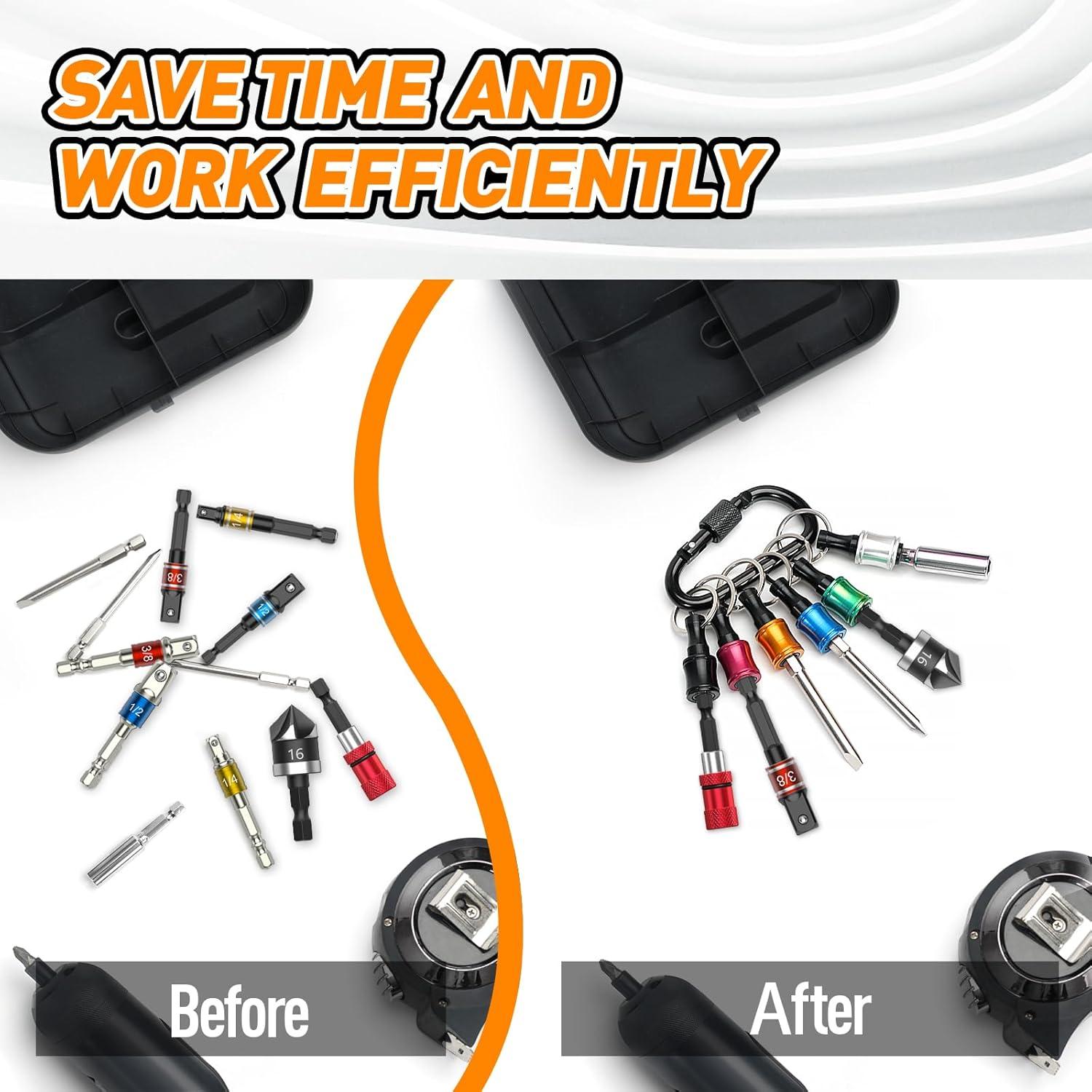 Soporte para Brocas ZOOI 6 Pcs Hexagonal para Papá