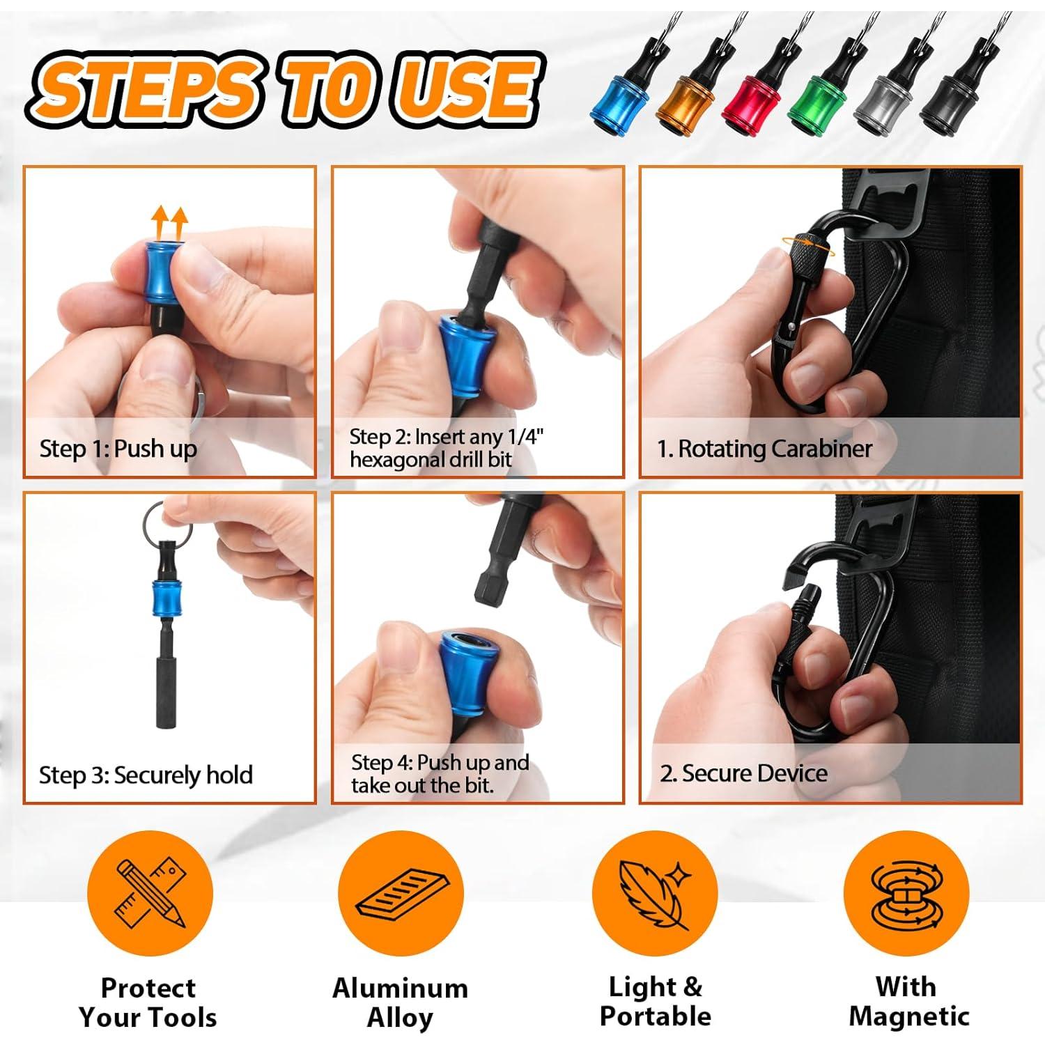 Soporte para Brocas ZOOI 6 Pcs Hexagonal para Papá