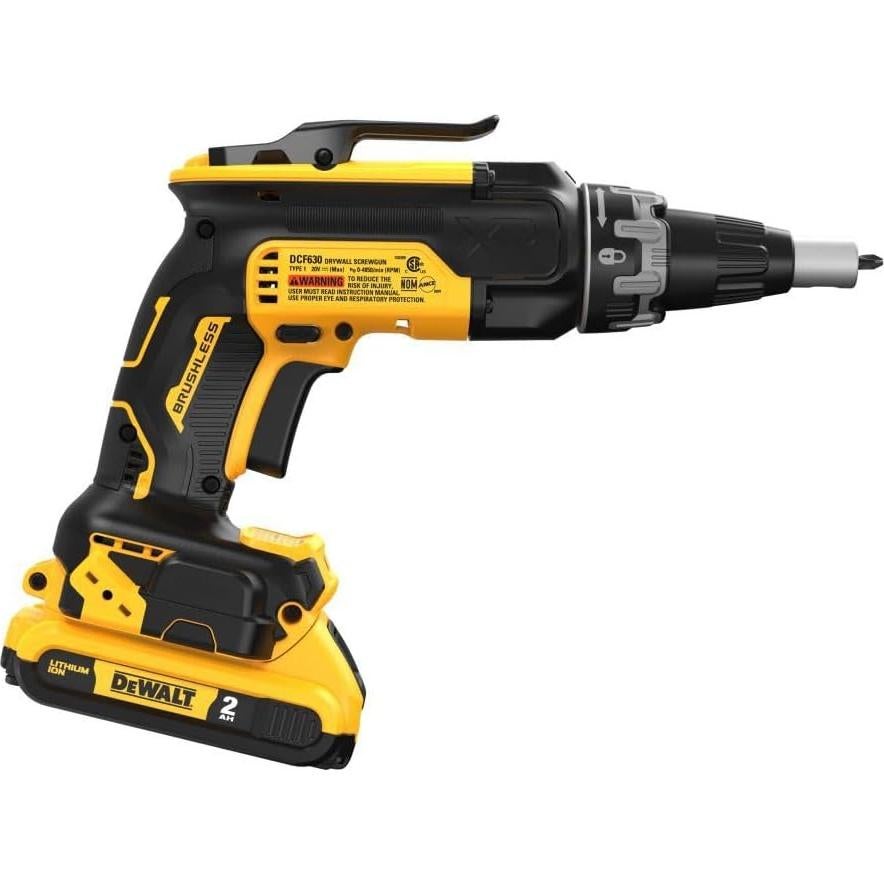 Atornillador DEWALT 20V MAX DCF630D2 con 2 Baterías