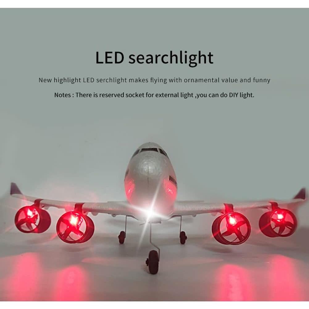 Avión RC A-747 SSBHDM con Faro LED y Control 3 Canales