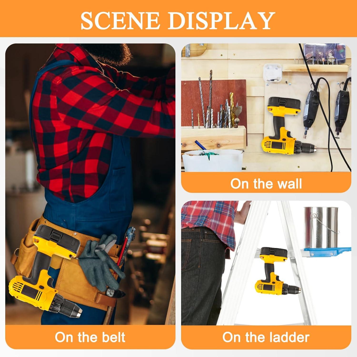 Clips de Cinturón COITEK para Dewalt N268241 - 2 Piezas