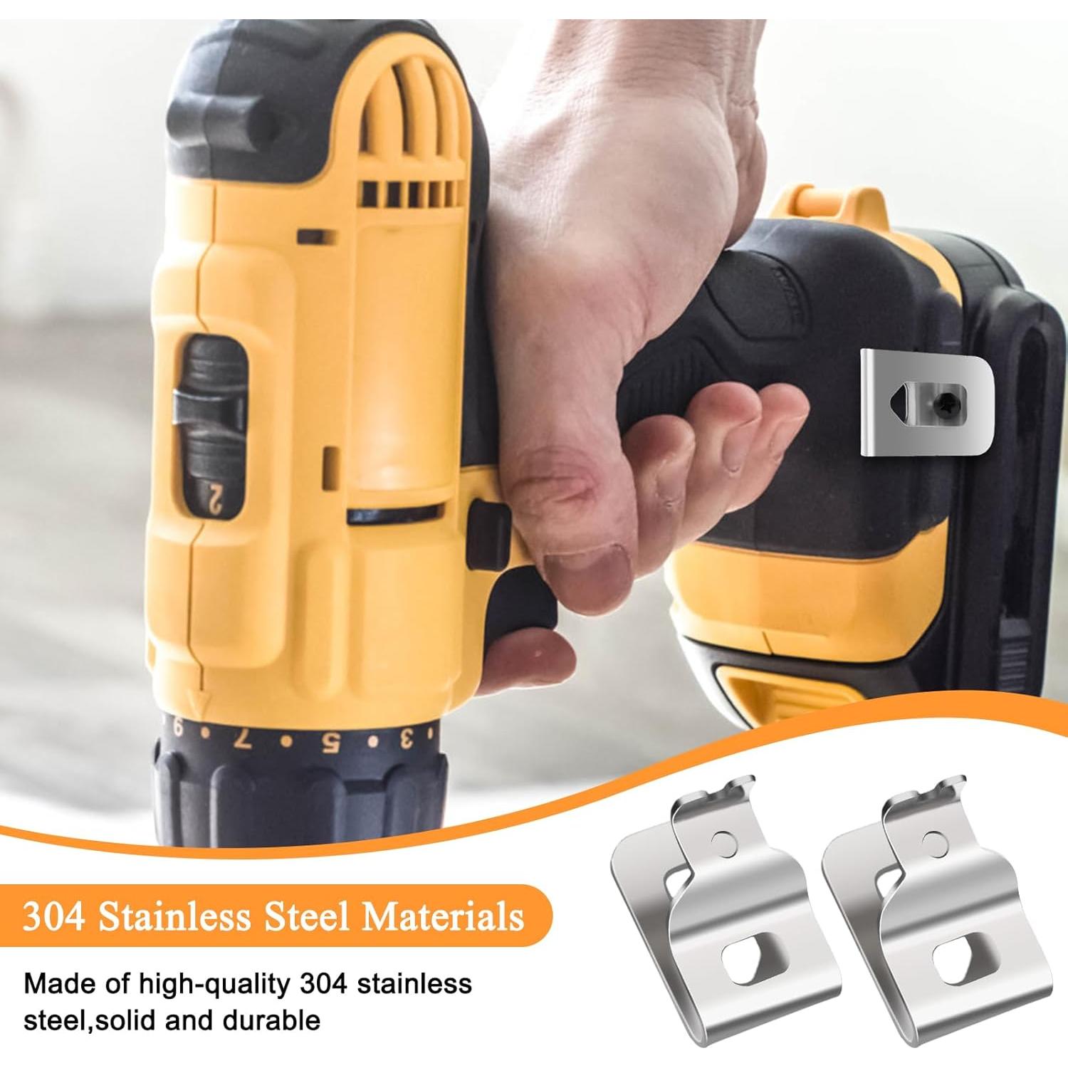 Clips de Cinturón COITEK para Dewalt N268241 - 2 Piezas