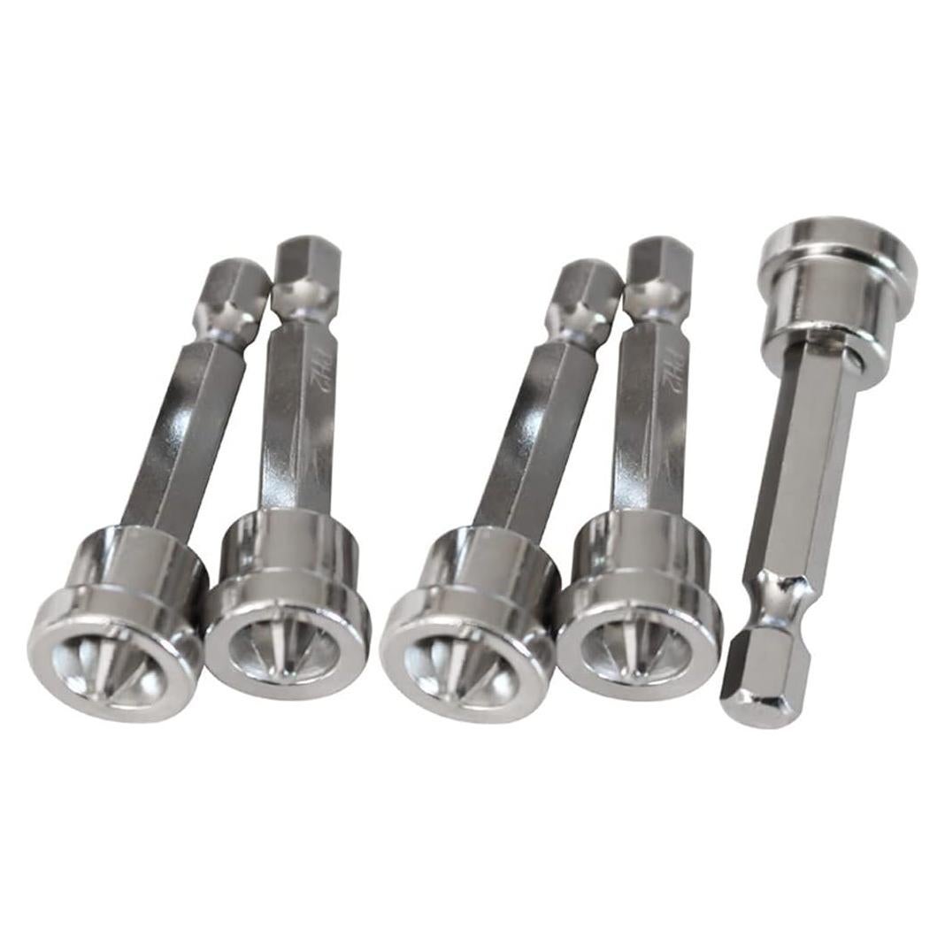 Juego de 5 Puntas Magnéticas PH2 Teursa 50 mm Yeso