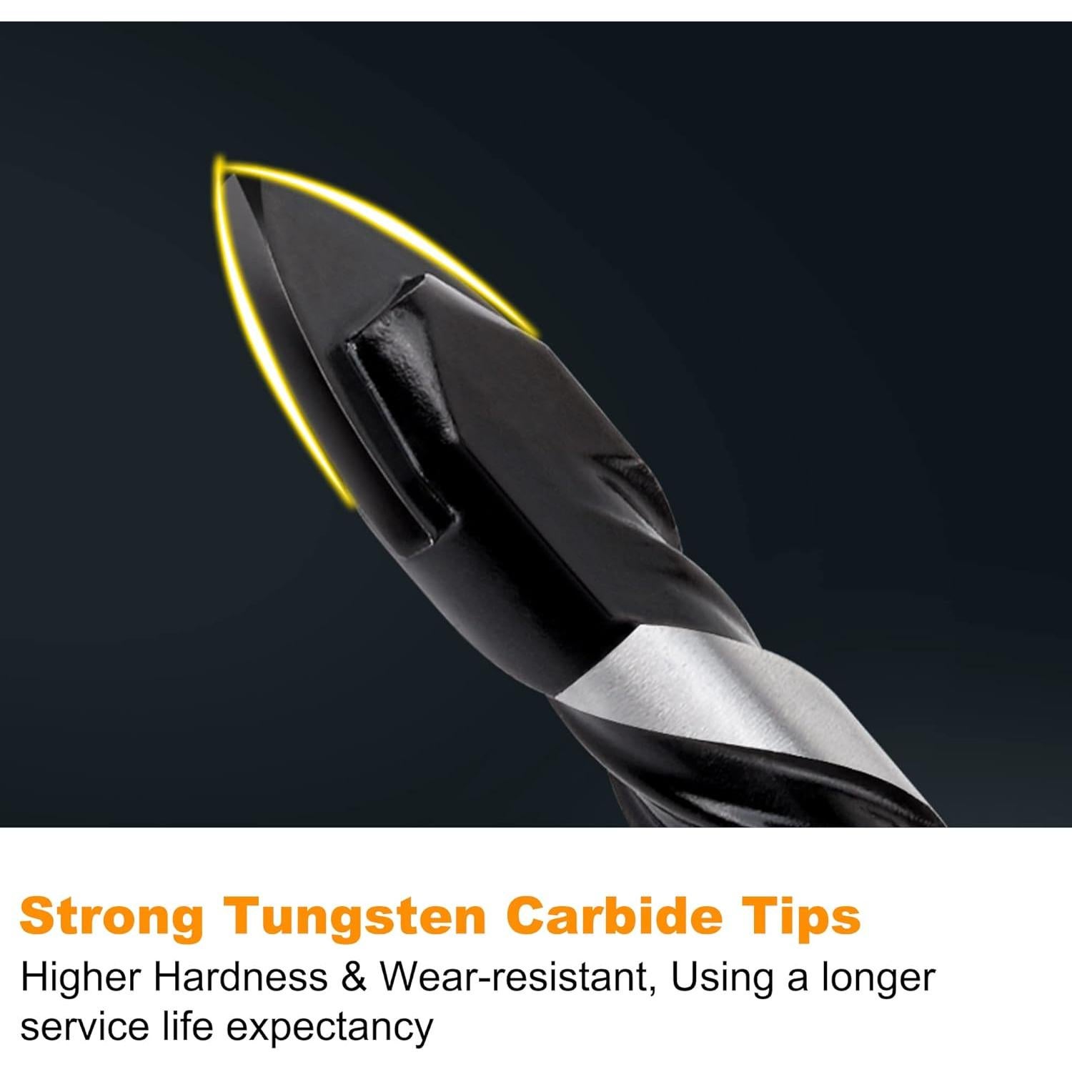 Juego de Brocas de Masonería TITGGI 10 Pcs Carburo 0,32-1,27 cm
