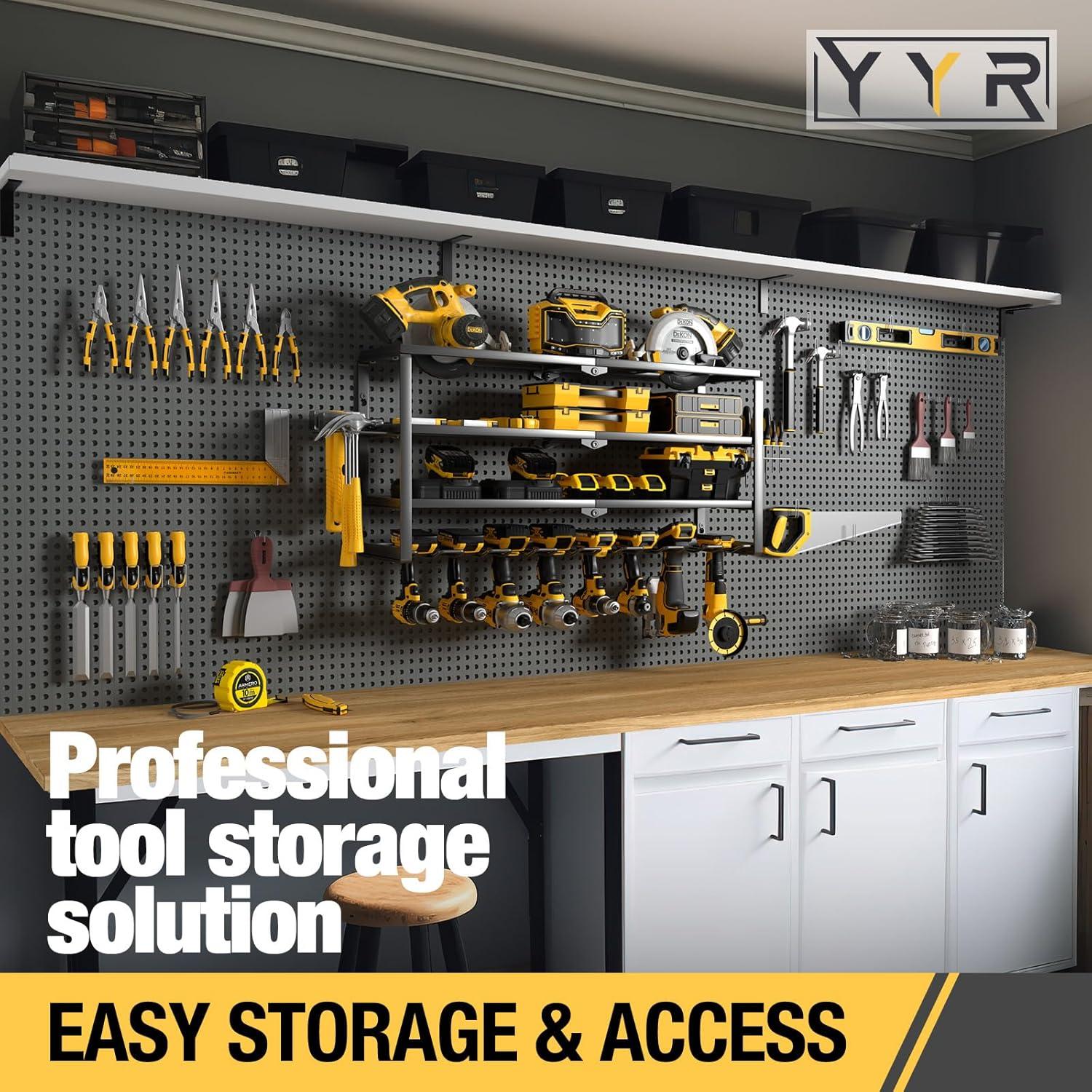 Organizador de Herramientas YYR 4 Capas Soporte Pared 136 kg