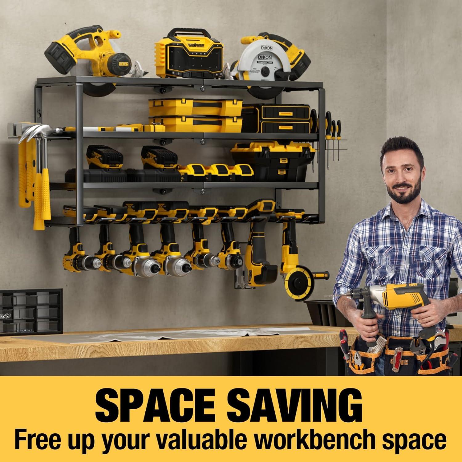 Organizador de Herramientas YYR 4 Capas Soporte Pared 136 kg