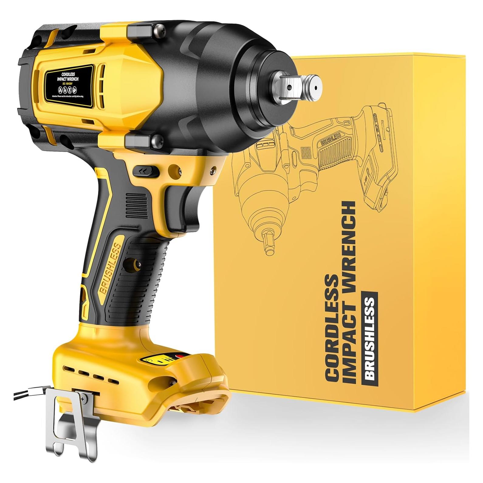 Llave de impacto inalámbrica NATBEESY 20V 1/2" 813 N·m