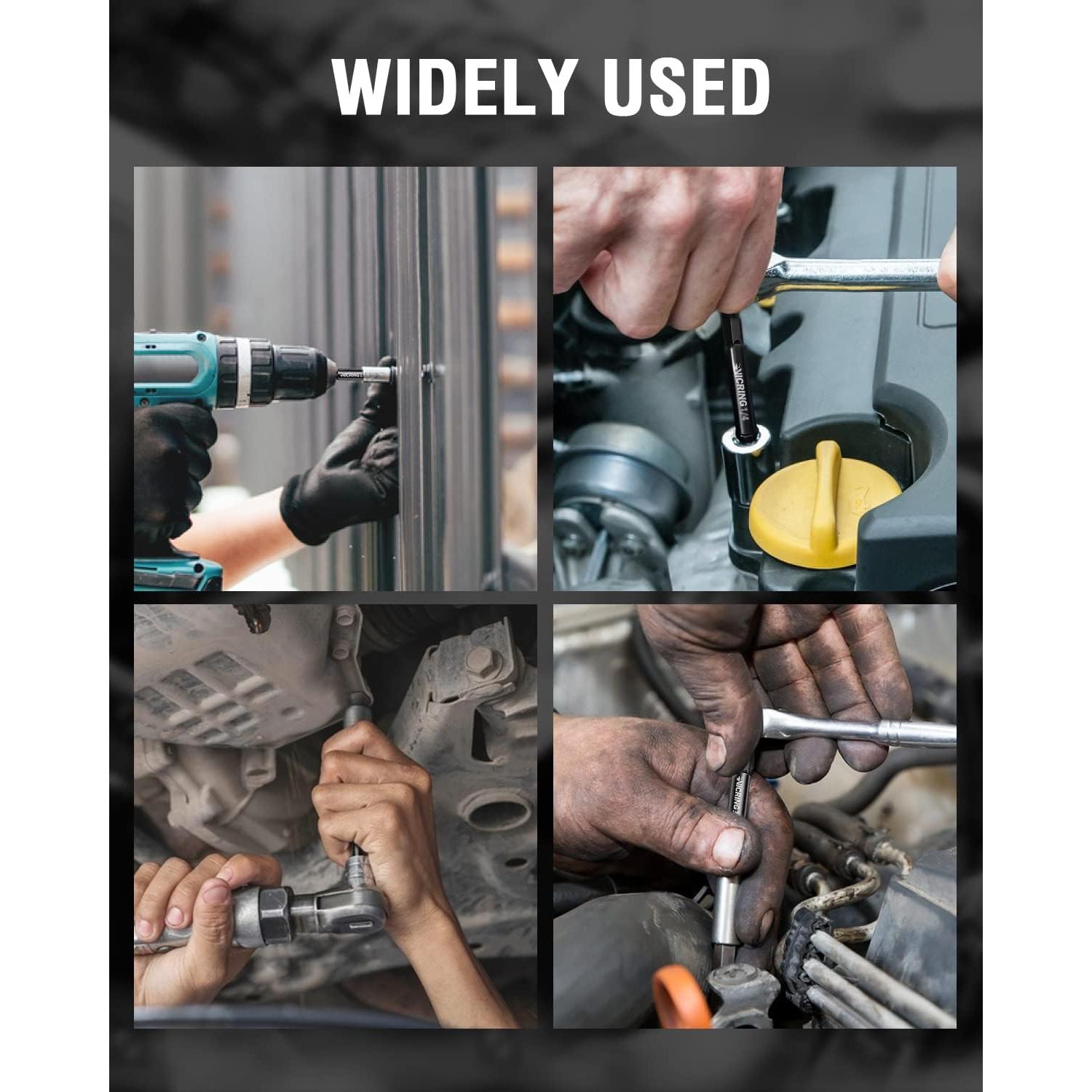 Juego de Adaptadores de Enchufe de Impacto VICRING 6 Pcs