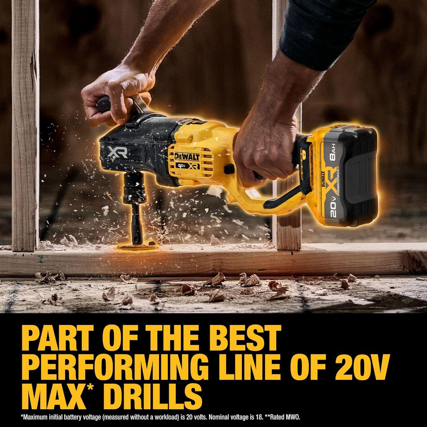 Taladro Inalámbrico DEWALT 20V MAX XR 7,62 kg con Cargador