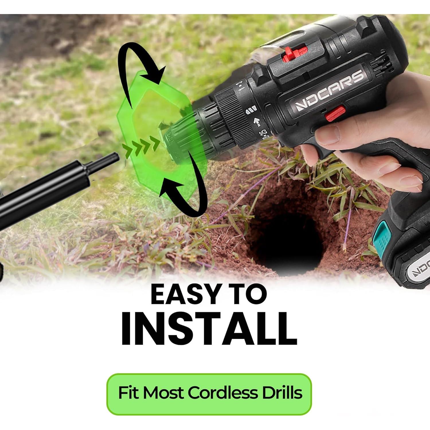 Broca de Auger K-Brands 2 Piezas 4 x 40.6 cm Jardín