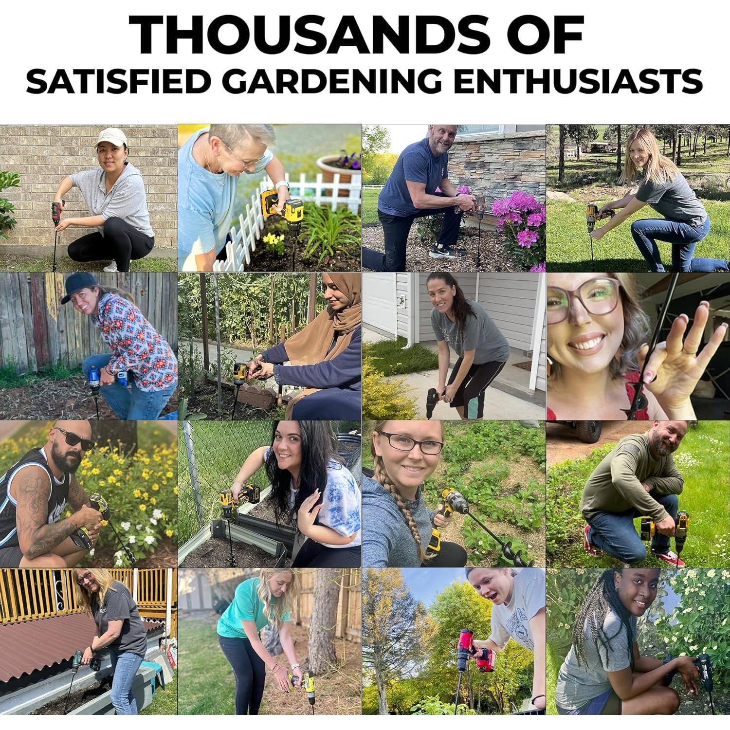 Broca de Auger K-Brands 2 Piezas 4 x 40.6 cm Jardín