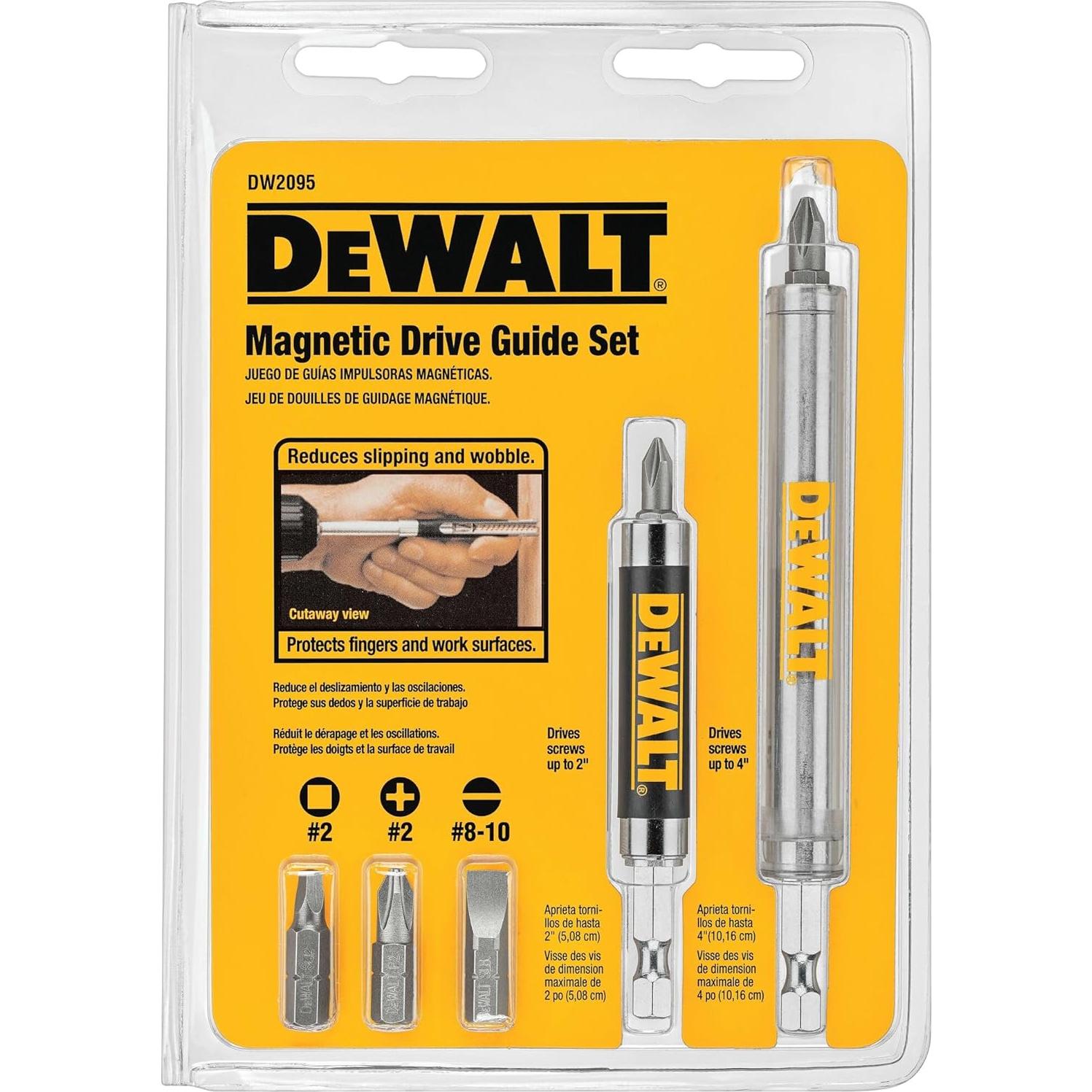 Juego de Puntas DEWALT DW2095 con Guía Magnética 7 Piezas