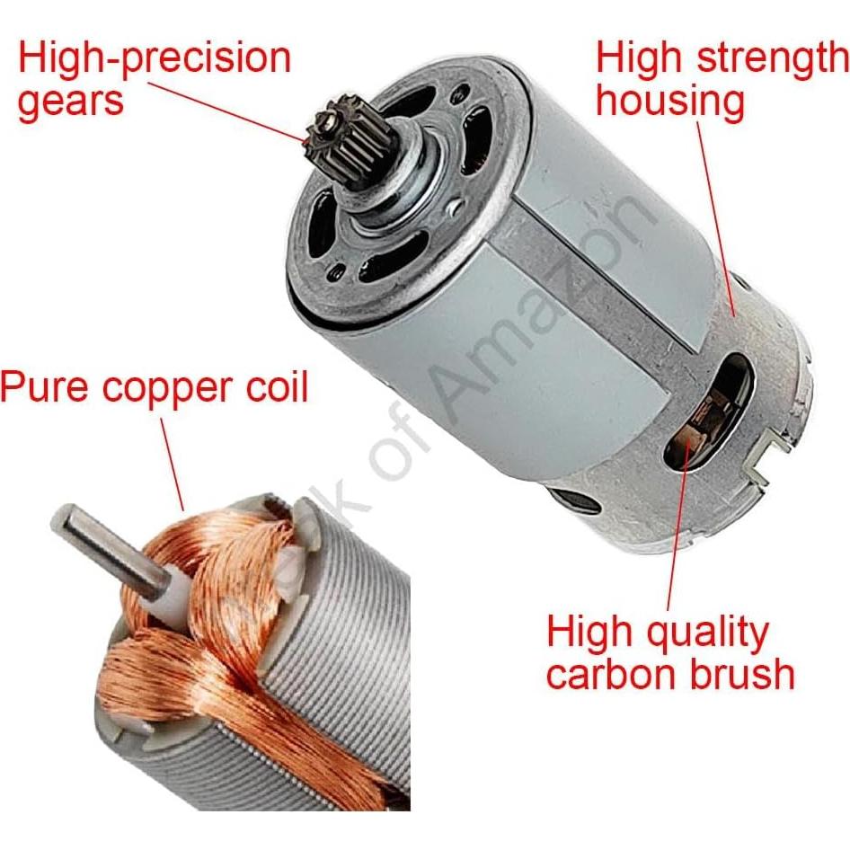 Motor RS550 Anreak 18V 15 Dientes 25000 RPM Taladro