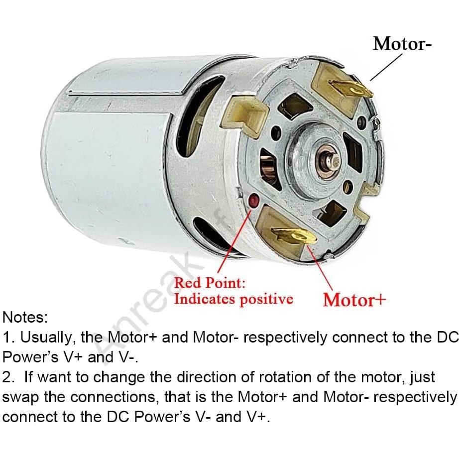 Motor RS550 Anreak 18V 15 Dientes 25000 RPM Taladro