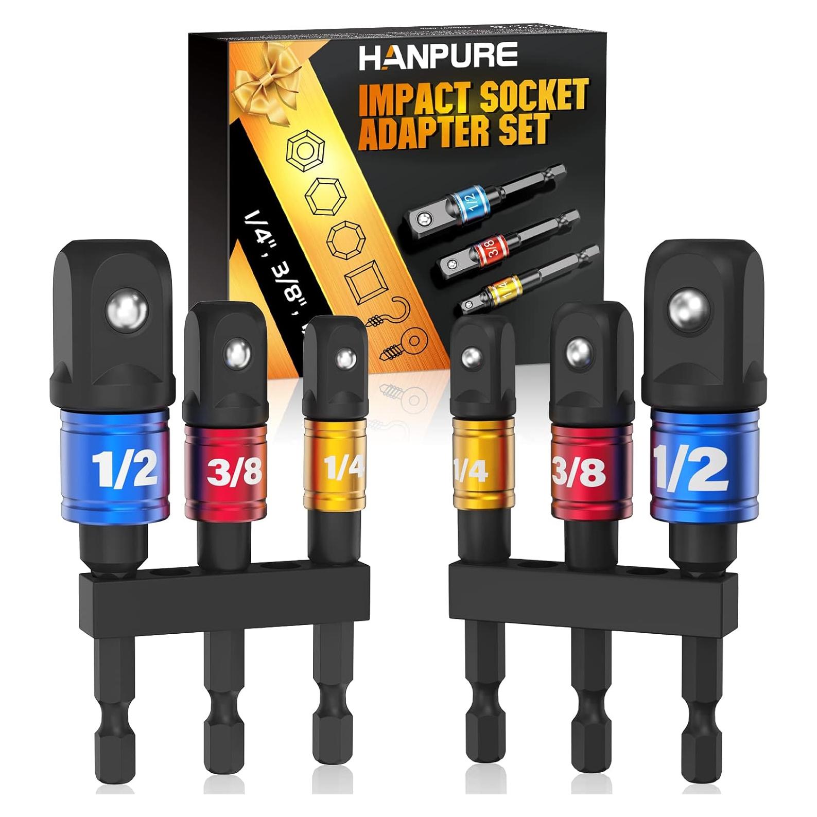 Juego de Adaptadores de Enchufe HANPURE 2 Piezas Impacto