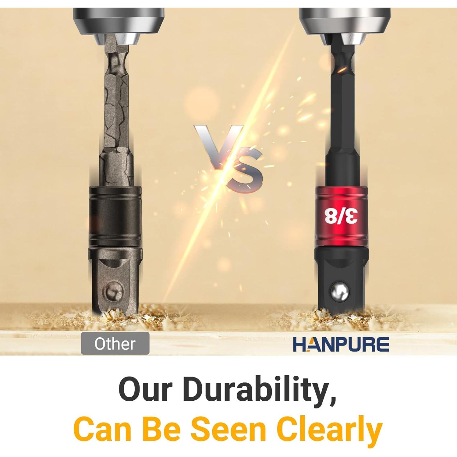 Juego de Adaptadores de Enchufe HANPURE 2 Piezas Impacto