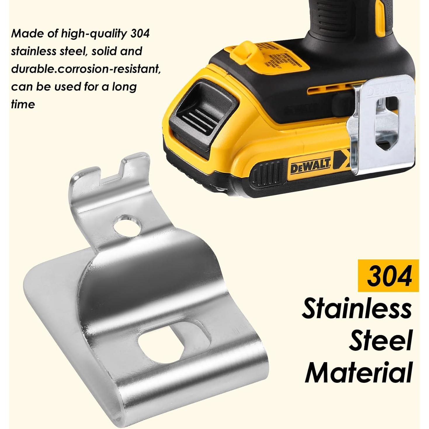 Clips de Cinturón Acero Inoxidable 304 Bilkeru 6 Piezas