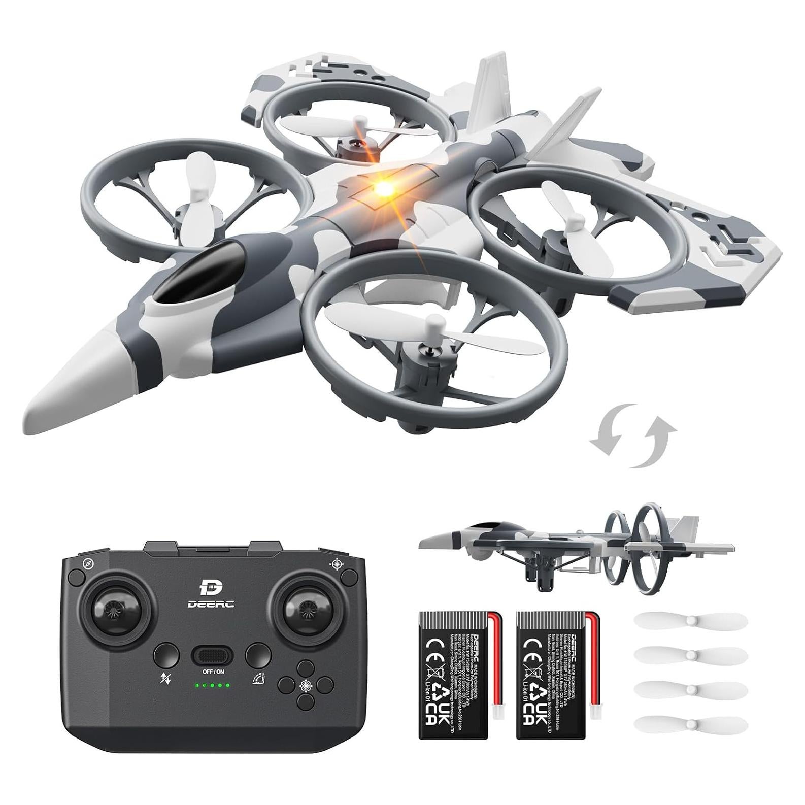 Dron DEERC HT15 RC Doble Modo Aire y Tierra 249g