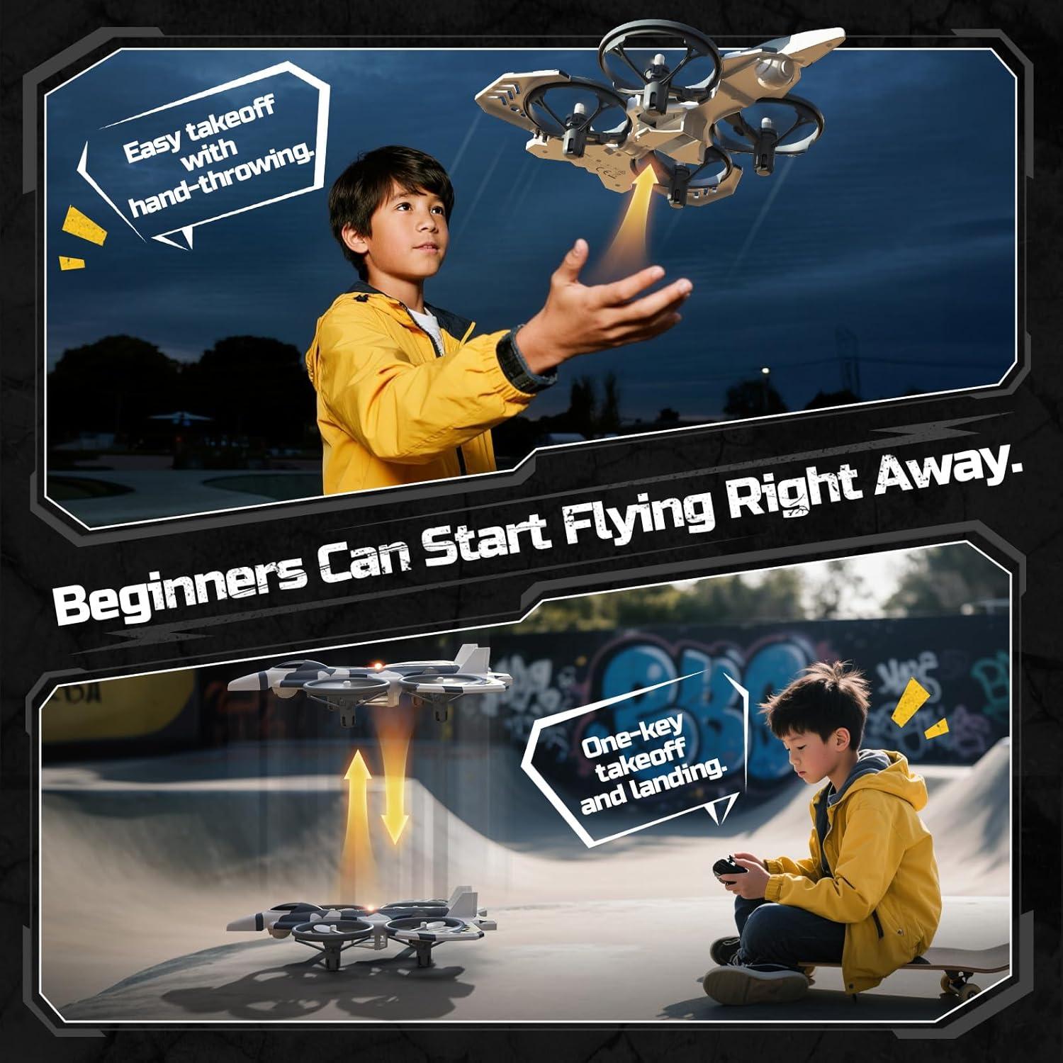 Dron DEERC HT15 RC Doble Modo Aire y Tierra 249g