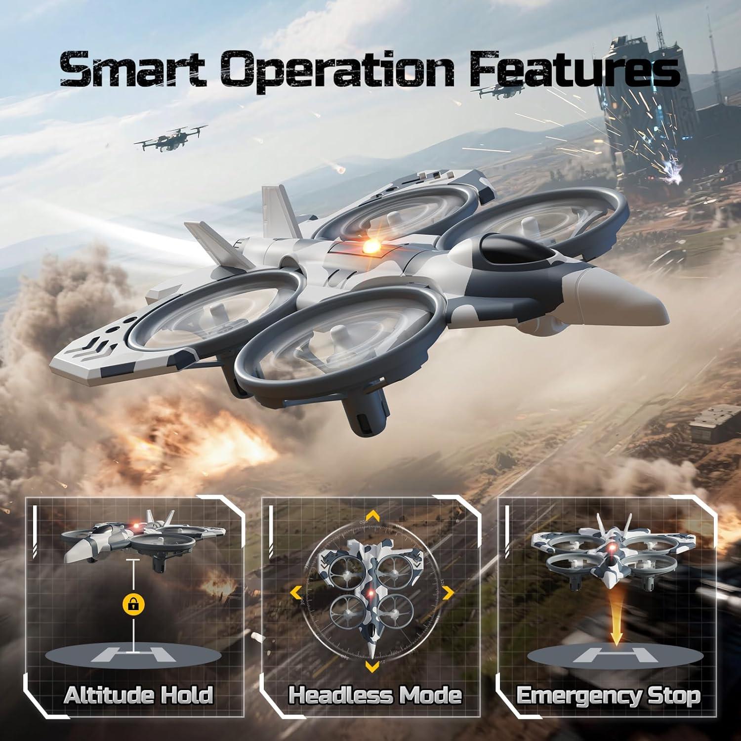 Dron DEERC HT15 RC Doble Modo Aire y Tierra 249g