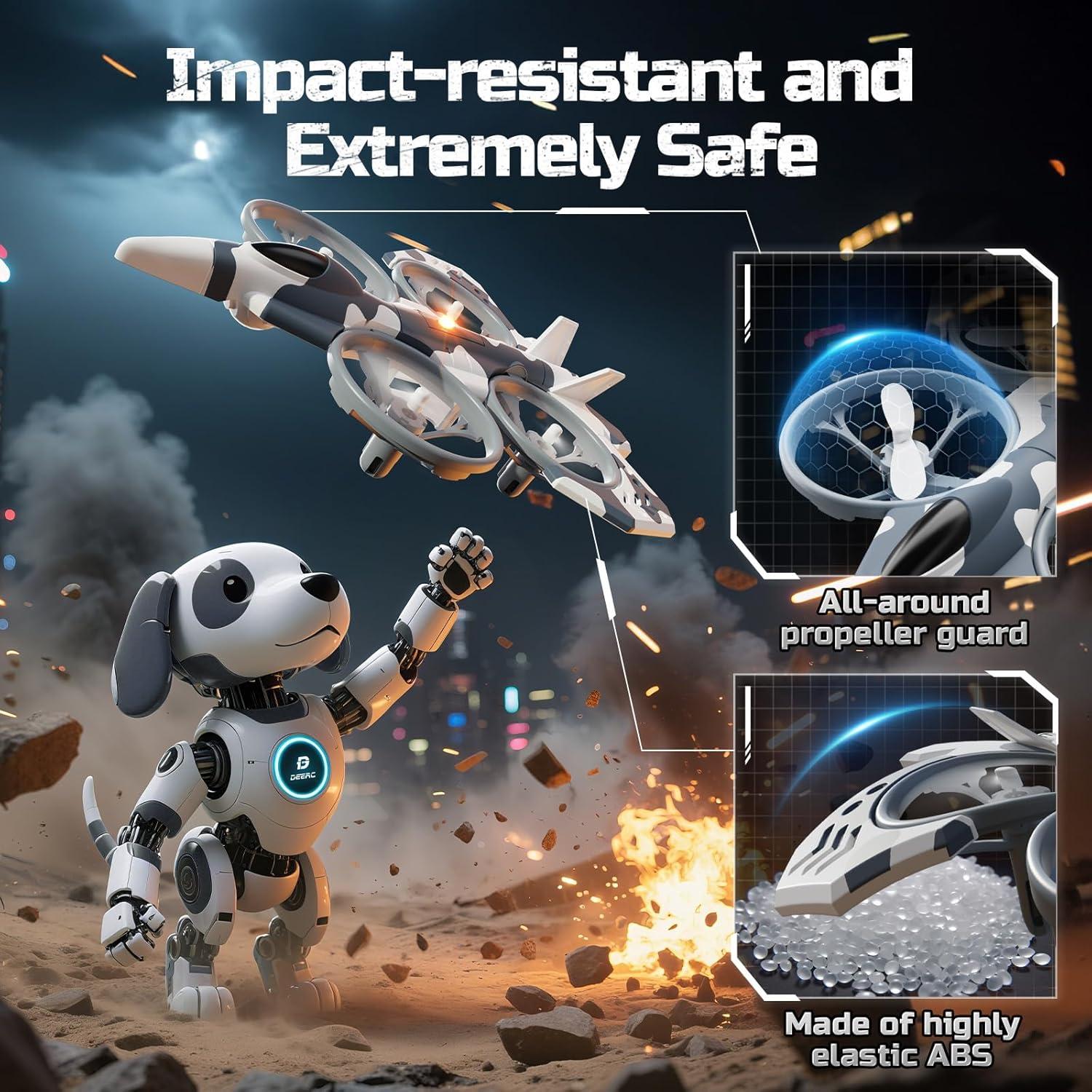 Dron DEERC HT15 RC Doble Modo Aire y Tierra 249g