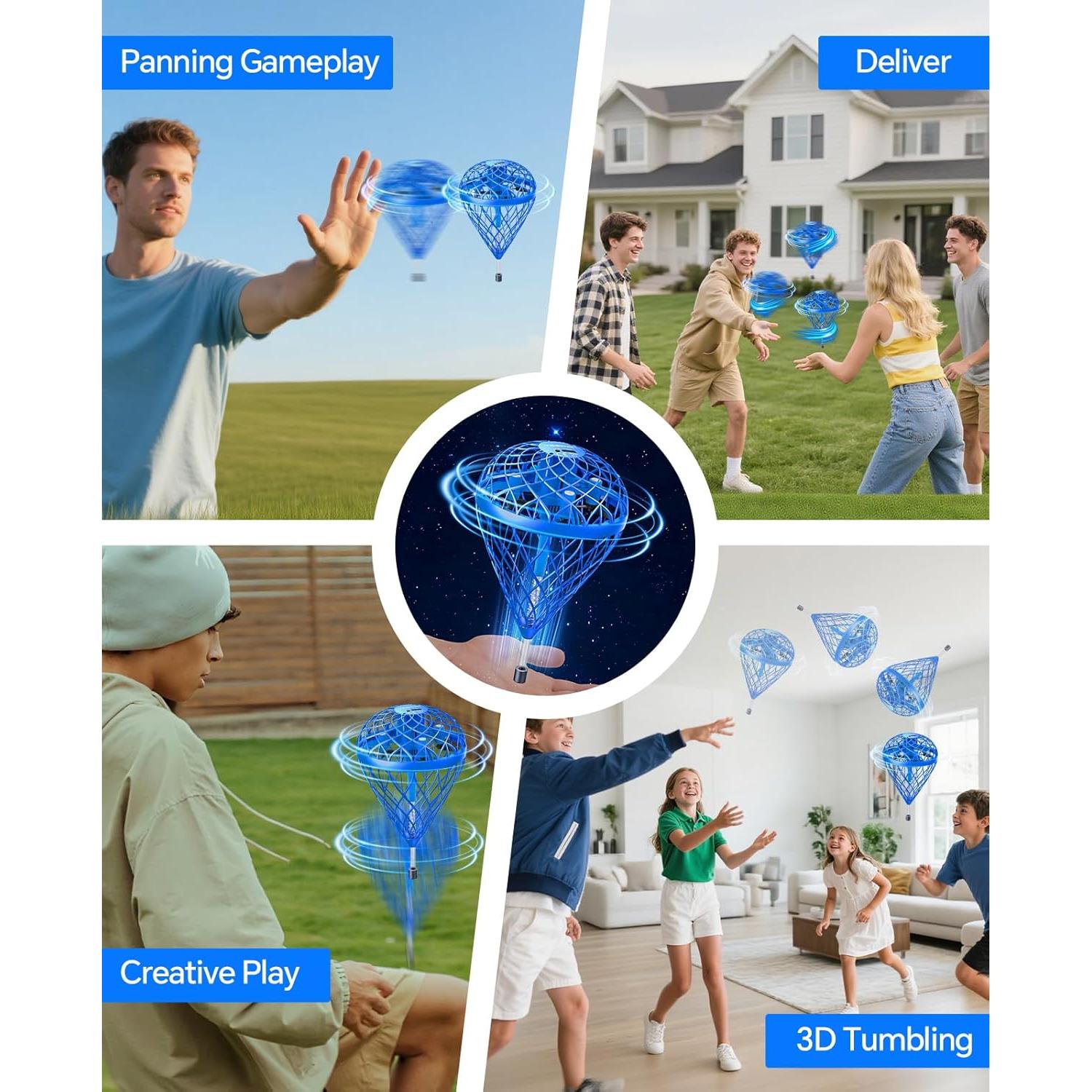 Dron de Bola Voladora Speokoy Recargable para Niños 6+