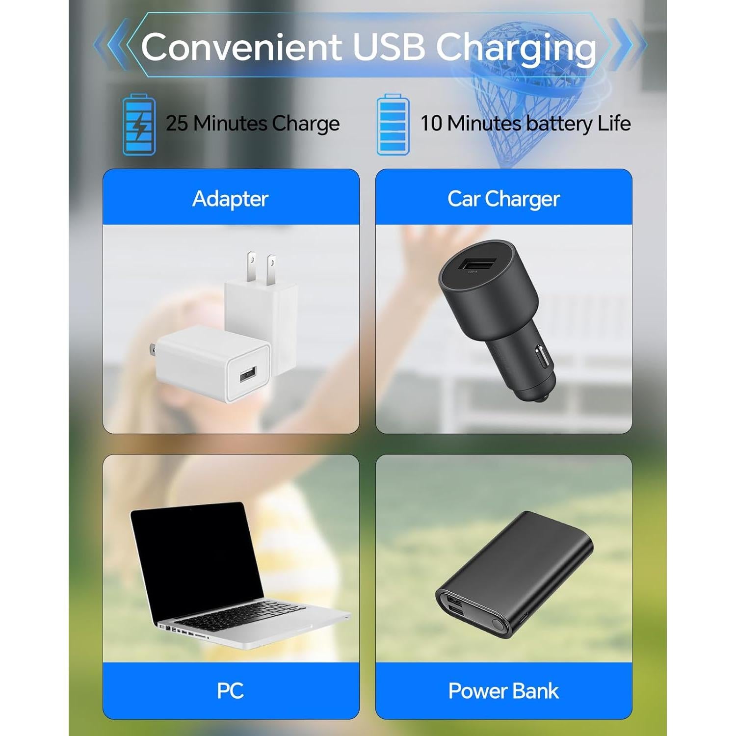 Dron de Bola Voladora Speokoy Recargable para Niños 6+