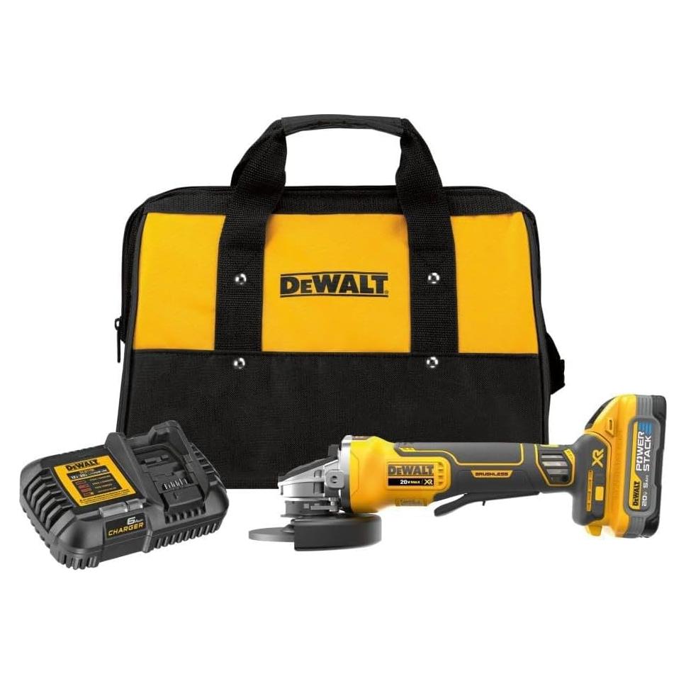 Amoladora Angular DEWALT 20V MAX 4.5" Inalámbrica Kit
