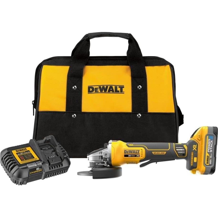 Amoladora Angular DEWALT 20V MAX 4.5" Inalámbrica Kit
