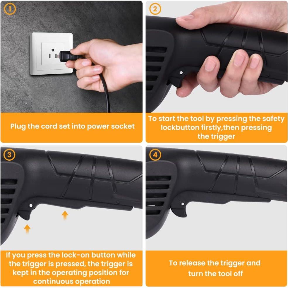 Amoladora Angular Hoteche 230mm 3.4HP con Mango y Seguridad