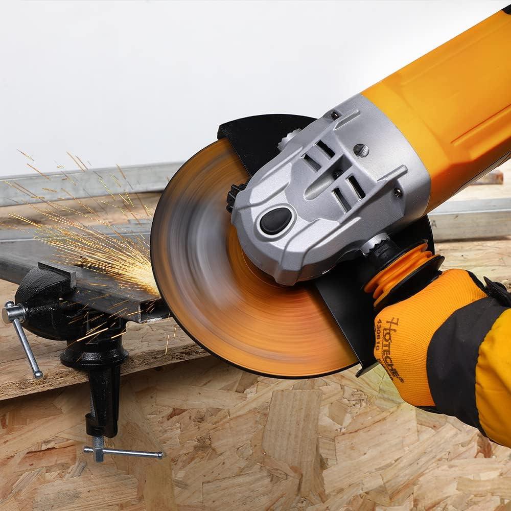 Amoladora Angular Hoteche 230mm 3.4HP con Mango y Seguridad