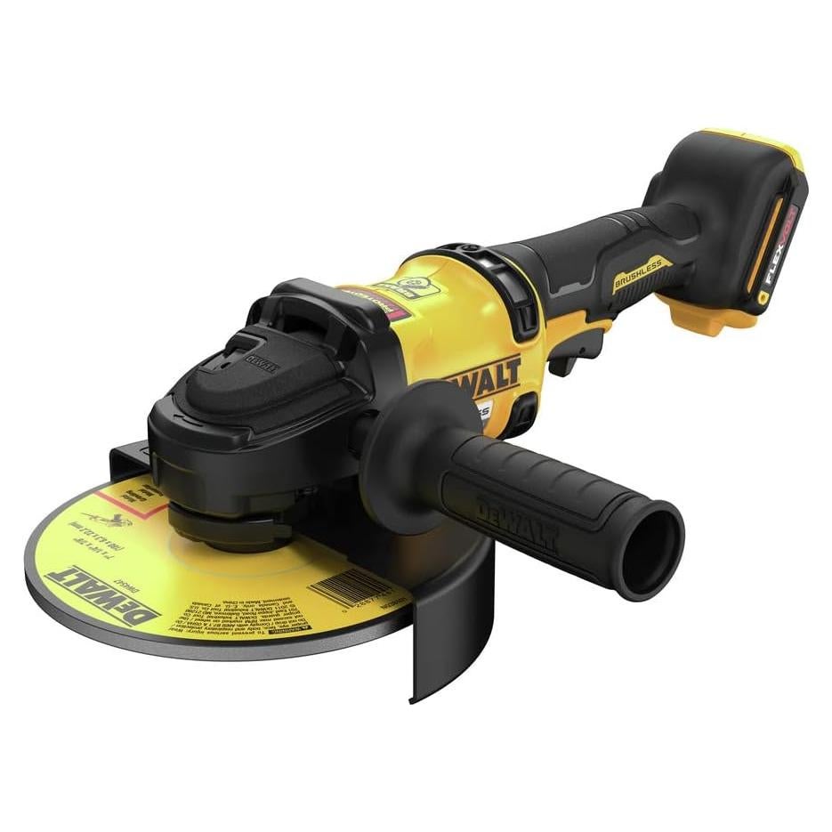 Amoladora Inalámbrica DEWALT 60V 7" Sin Escobillas con Freno