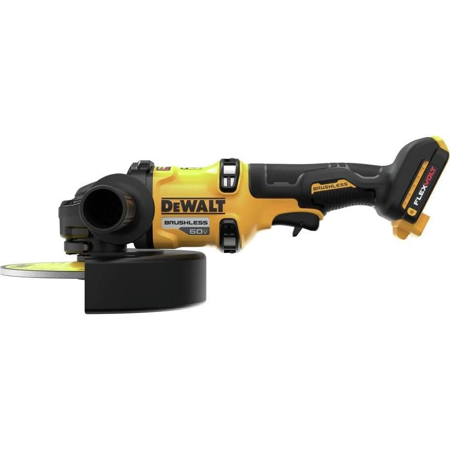 Amoladora Inalámbrica DEWALT 60V 7" Sin Escobillas con Freno