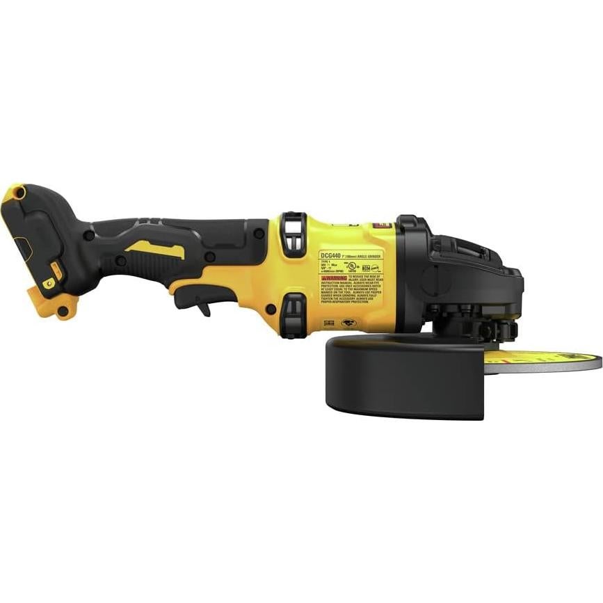 Amoladora Inalámbrica DEWALT 60V 7" Sin Escobillas con Freno