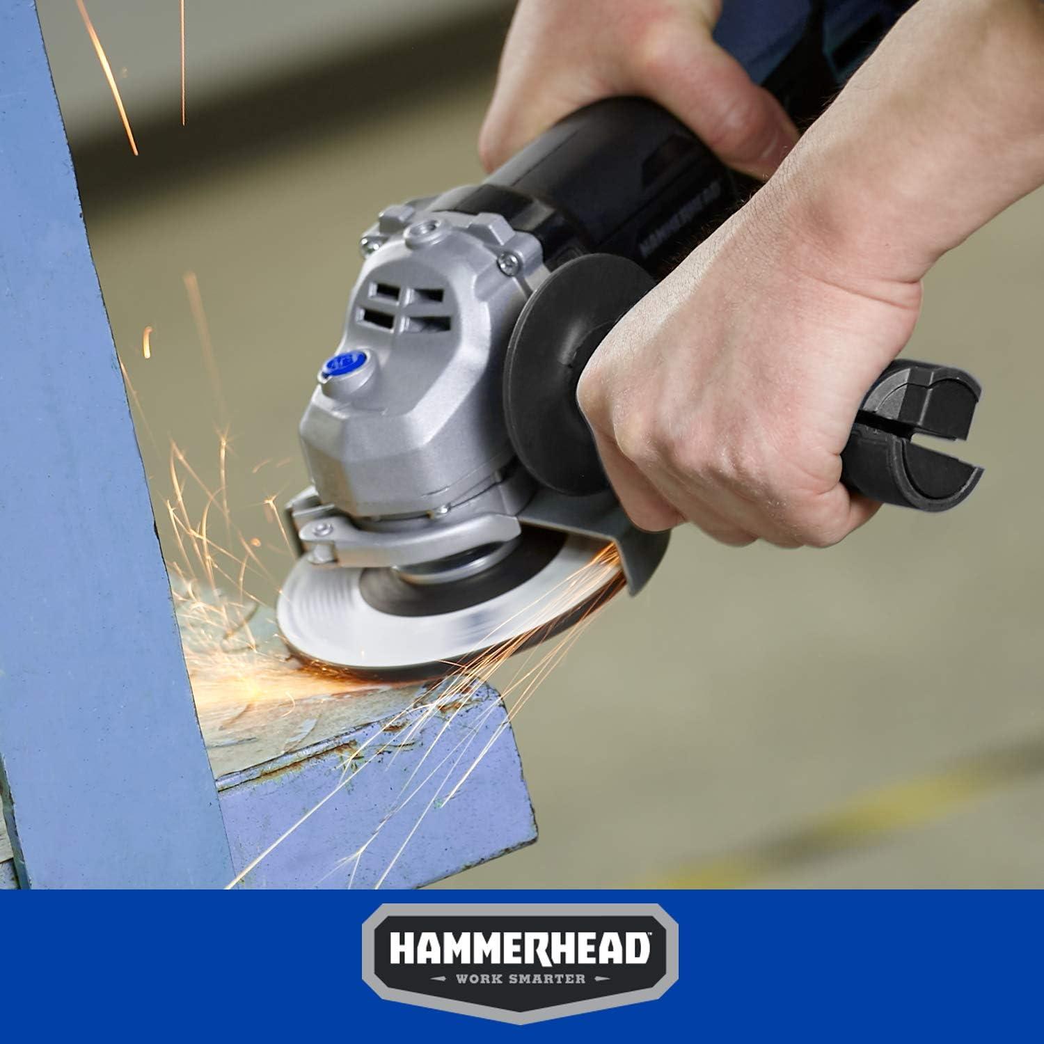 Amoladora Angular Hammerhead 6A 11,43cm 3 Discos Lijado